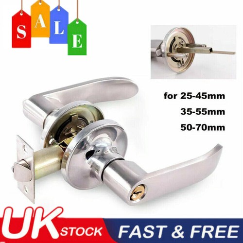 Home Room Door Locks ThreeHandle Set Bathroom Patio Entrance Passage With 3 Key eBay