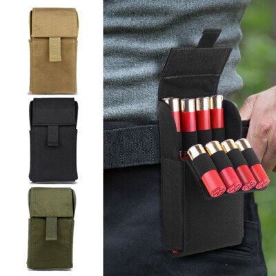 25 Rounds Tactical Bag 12 Gauge Molle Pouch Magazine Ammo Holder Pack ...