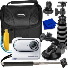 Insta360 GO3 S Standard Edition Arctic White, 128GB - 8PC Accessory Bundle