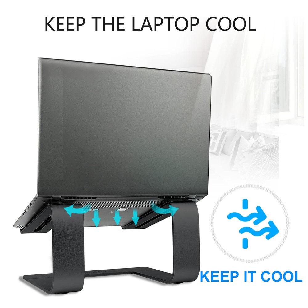 Aluminum Laptop Stand for Desk Ergonomic Riser Holder Notebook Computer Stand