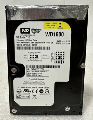 Western Digital Caviar SE 160GB 7200RPM IDE 3.5'' Internal HDD ~ WD1600JB-00GVC0