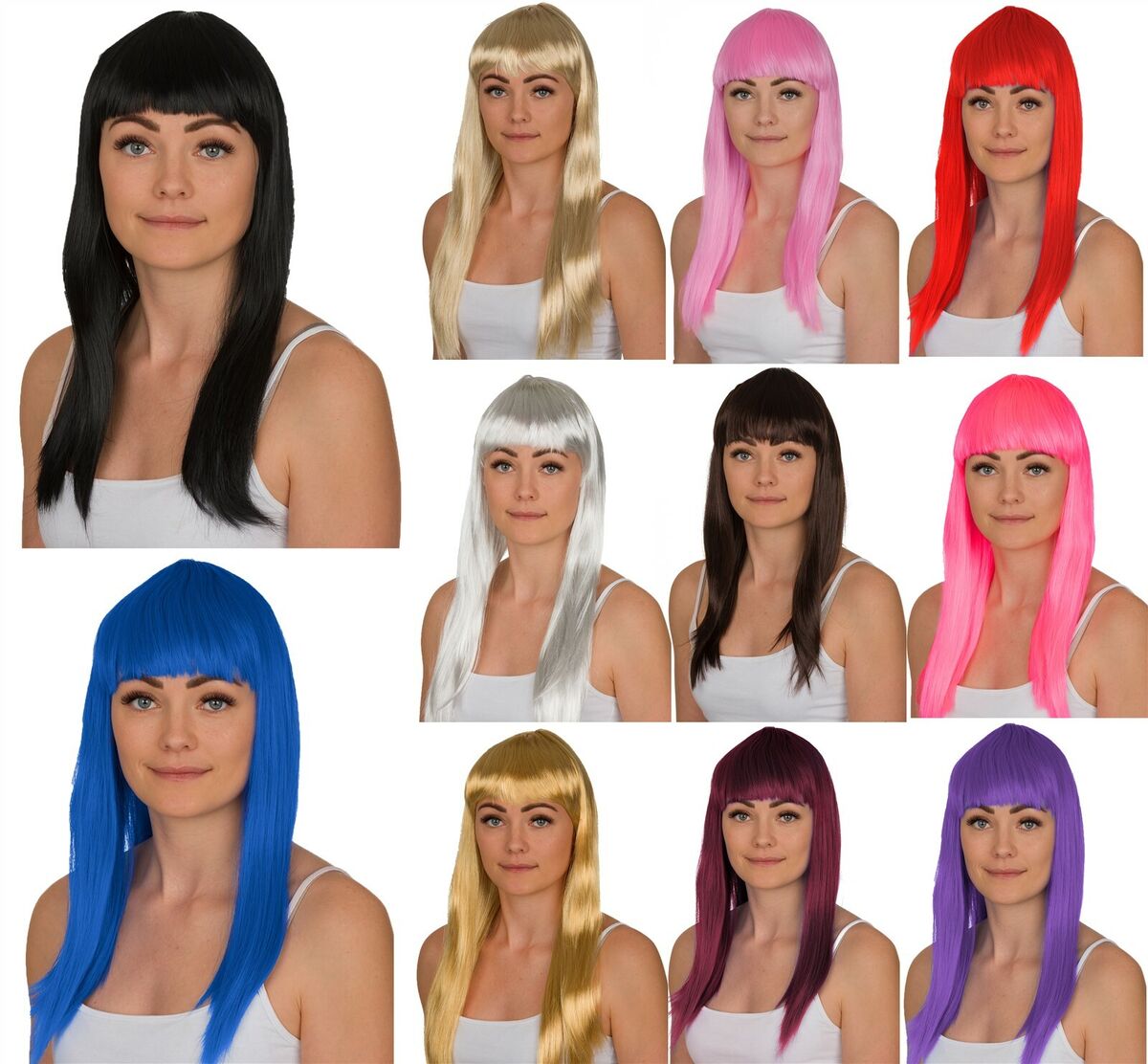 Pop Wig Budget White Wigs Unisex Pop Wig Budget White Wigs Unisex