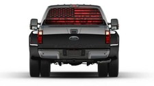 American Flag Camouflage Red Rear Window Graphic Decal Sticker Trucks Cars