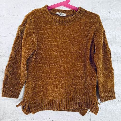 Jessica Simpson Kids Cathay Spice Braid Detail Sweater Gold Yellow 5/6 (Girl) - Picture 6 of 6