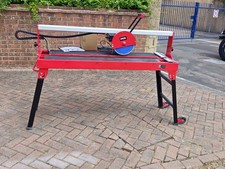 Excel 1250mm Wet Tile Cutter Bridge Saw 240V/1200W with 250mm Rim Tile Saw Blade