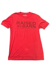 Rural Cloths Men’s Small Red Raised In A Barn T-Shirt