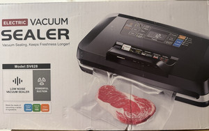 Vacuum Sealer SV628 230W Electric Black Low Noise LED Display Roll Bag Storage