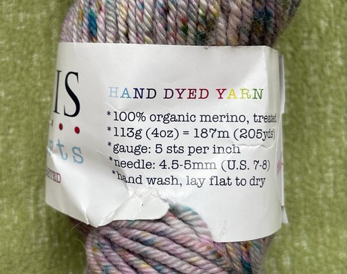 TANIS FIBER ARTS Yarn - PureWash Worsted Organic Merino Wool - 1 Skein- Museum - Picture 5 of 9