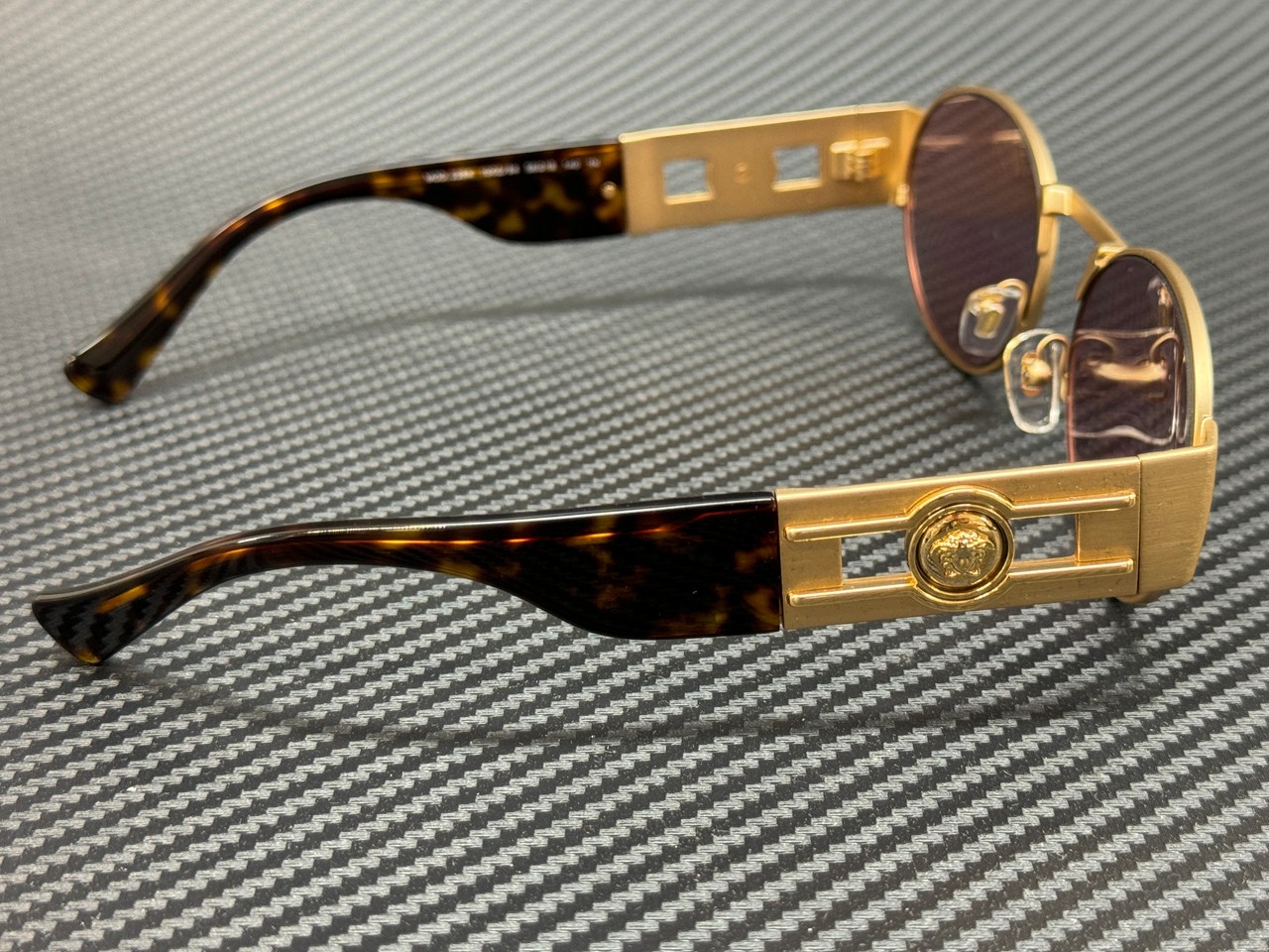 VERSACE VE2264 100284 Matte Gold Pink Unisex 56 mm Sunglasses thumbnail 4