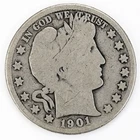 1901-O Barber Half Dollar Good Silver 50c New Orleans Mint