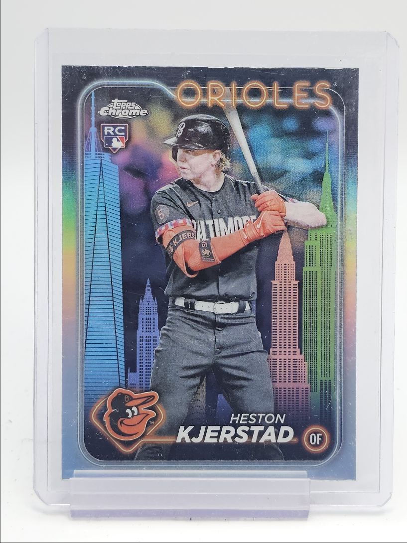 HESTON KJERSTAD 2024 TOPPS CHROME FFNYC ROOKIE BIG APPLE #142 RC Q1300-1