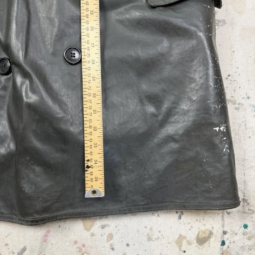 Vintage 40s WW2 US Navy Rubberized Barnstormer Deck Jacket Coat Sz 44 Military image 7