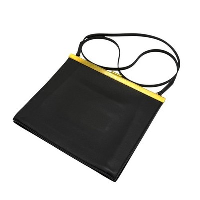 Celine Clasp Mini Leather Black Crossbody Bag Old Logo Phoebe Era