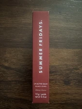 Summer Fridays Cherry Lip Butter Balm for Hydration & Shine- 0.5 oz NEW IN BOX!!