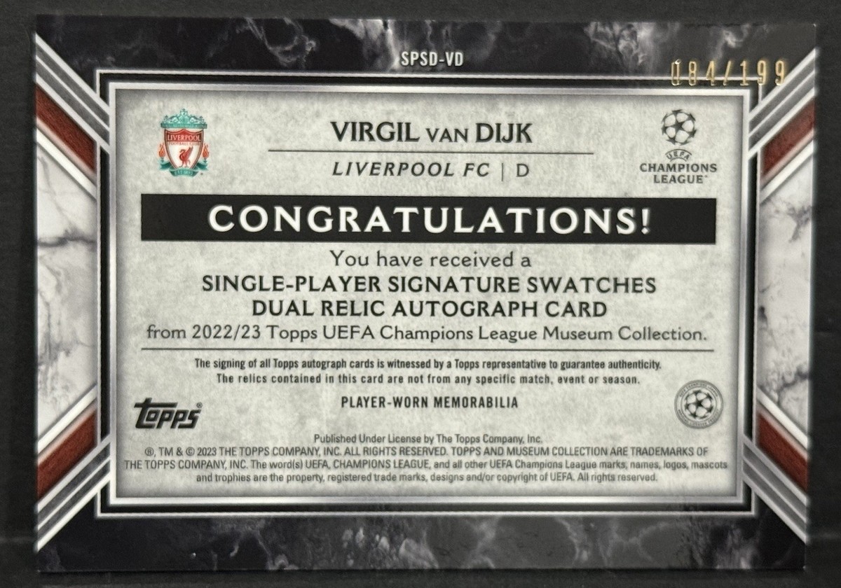 2022-23 Topps Museum Collection Uefa Champions League - Single