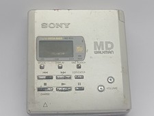 Sony MZ R 55 Mini Disc MD Player Powers on on adapter For Parts or repair