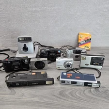 Canon Polaroid Kodak Minolta Olympus Camera Lot *For Parts/ Repair*