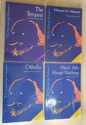Shakespeare Books X4 Othello The Tempest Measure For Much Ado Paperback Study