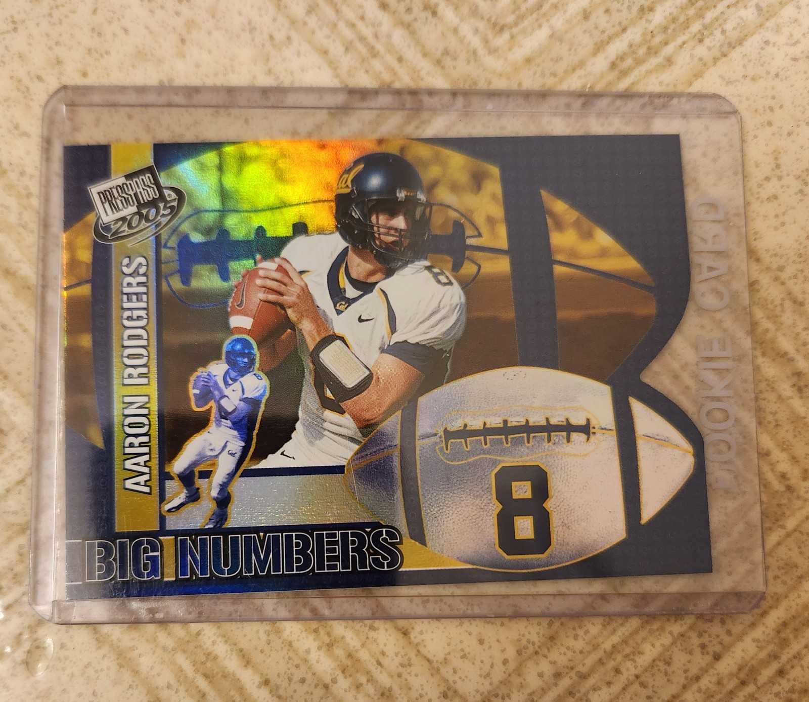 Press Pass 2005 Big Numbers Aaron Rodgers BN 17/25 California Bears Football