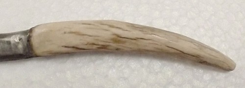 VTG Handmade Forged Primitive Bone Handle Knife 3.5" Blade W/3" Long Handle - Picture 7 of 7