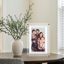 7 inch Acrylic Digital Photo Frame WiFi 8GB Music Video Player Clear Frame