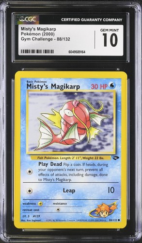 Misty's Magikarp (Unlimited) graded CGC 10 for sale on eBay