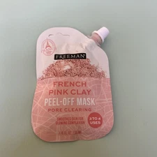 Lot of 1 - Freeman French Pink Clay Peel-Off Mask Pore Clearing 1.18 Oz Each