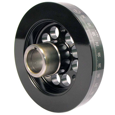 Power Bond Harmonic Balancer PB1012SS; SFI Race 6.1 in. Int Bal for 262-327 SBC