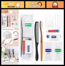 50 Sets Disposable Toiletry Kits - Travel Size Hygiene Essentials for Charity, C