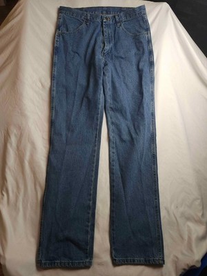 Wrangler Rustler Jeans Mens 34x34 Blue Denim Skater Western Workwear Normcore