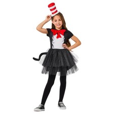 Dr Seuss Cat In The Hat Dress Child Costume
