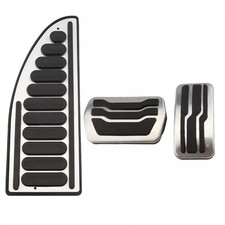 Pedale Pedalkappen aus Edelstahl Geeignet Für Ford Kuga Focus 2 3 4 Automatik Ge