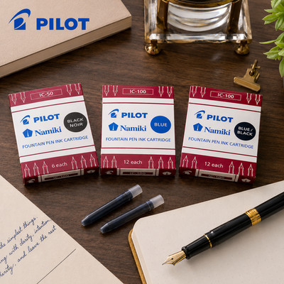 Pilot Namiki IC-100 Original Füllfederhalter Tintenpatronen Nachfüllpackungen Blau/Schwarz