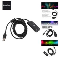 USB to 3.5mm Jack Audio Adapter, External Audio Adapter, Stereo Sound Car...