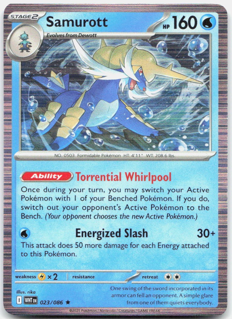 Samurott Holo Rare 023/086 NM