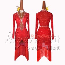 Latin Dance Dress Competition Dress Costumes Performing Dress Practice Skirt