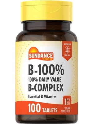 B-Complex 100% Daily Value | 100 | Vegetarian, Non-GMO, and Gluten