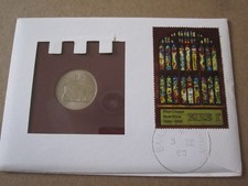 1969 IRELAND 5 PENCE UNCIRCULATED COIN KM22 PNC COVER