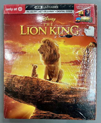 The Lion King (4K Ultra HD/Blu-ray/Digital) TARGET EXCLUSIVE STORYBOOK! NEW!