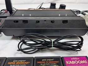Atari 2600 Woodgrain Console | 4 Switch | Tested | Works | 29 Games | CX2600A