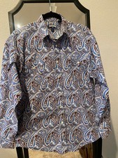 Men s Western Shirt size Medium Panhandle 100 cotton pearl snaps cowboy ranch