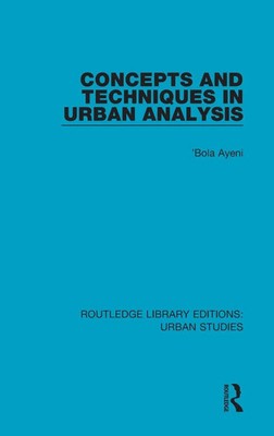 'Bola Ayeni | Concepts and Techniques in Urban Analysis | Buch | Englisch (2017)