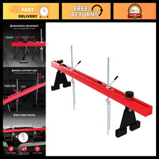 Heavy-duty Engine Support Bar 1100 Lbs Capacity 2-point Lift Hoist With Dual Ho