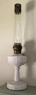 Aladdin Model B Alacite Lincoln Drape Milk Glass Kerosene Oil Lamp Vintage