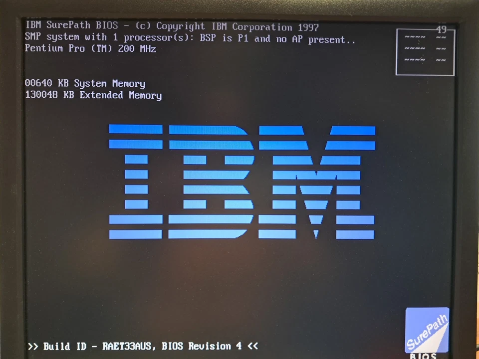 Vintage 1997 IBM PC Server 325 Dual Pentium Pro 200MHz Sockel 8 Intel Computer - Bild 2 von 4