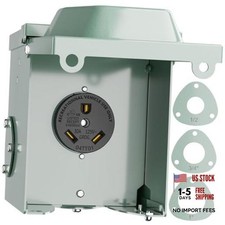 30 Amp RV Power Outlet Box, 125 Volt NEMA TT-30R Receptacle, 30 Amp TT-30R