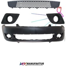 LACKIERT & NEU Ford Fiesta 5 V JH JD Stoßstange vorne inkl. Gitter +NSW Bj.05-08