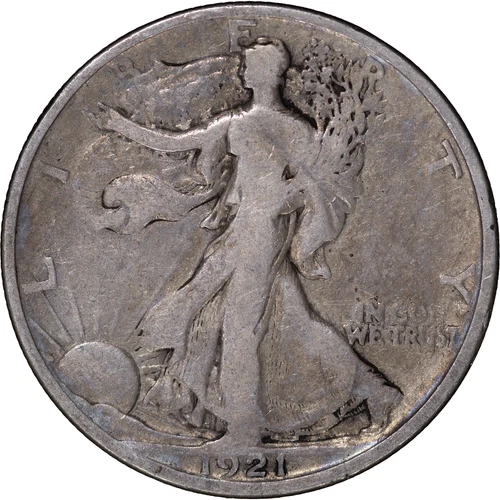 1921-D 50c Walking Liberty Half Dollar ~ Good Details