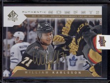 2018-19 SPA William Karlsson Authentic Moments Gold Ink Auto