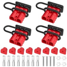 4PCS 50Amp Battery Quick Connect/Disconnect Connector, 6 to 12 Gauge 600V Bat...